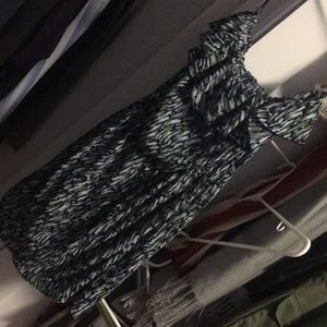 Strapless, short flowy summer dress